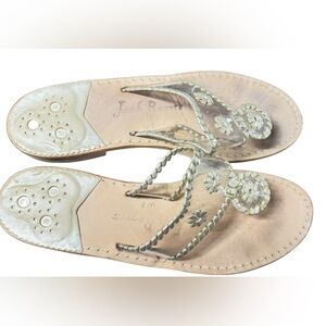 Jack Rogers Women's Metallic Sandals Size 8